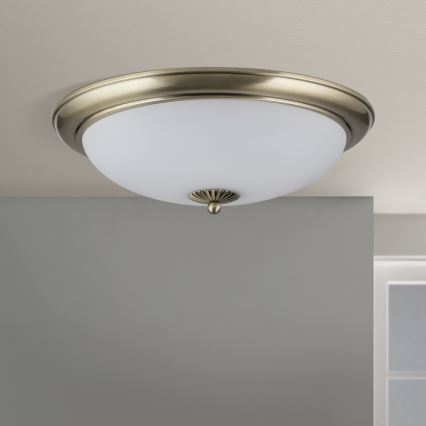 EMPIRA mennyezeti lámpa, 3 x E27 foglalat (max. 40 W), 230 V, Ø 48 cm, bronz