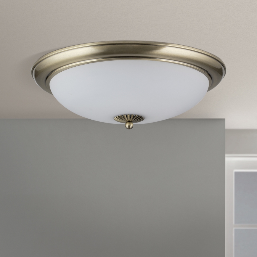 EMPIRA mennyezeti lámpa, 3 x E27 foglalat (max. 40 W), 230 V, Ø 48 cm, bronz