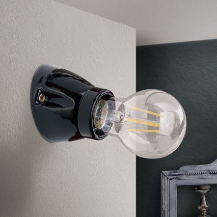 Fali lámpatest FROST 1xE27/60W/230V fekete