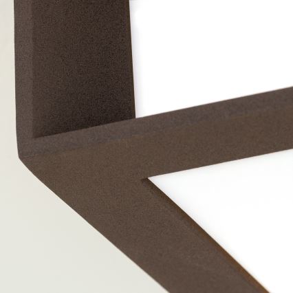 Kültéri lámpatest HENRY 2xE27/15W/230V 26x26 cm IP44 barna