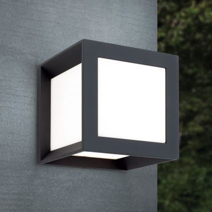 HENRY kültéri lámpatest 1xE27/15W/230V 16x16 cm IP44 antracit
