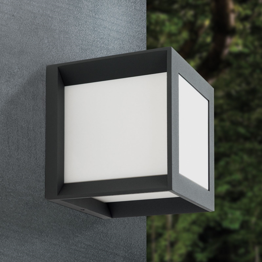 HENRY kültéri lámpatest 1xE27/15W/230V 16x16 cm IP44 antracit