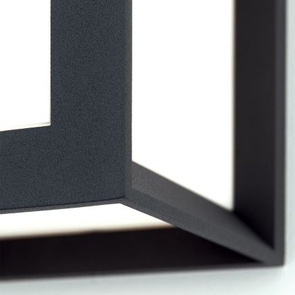 HENRY kültéri lámpatest 1xE27/15W/230V 16x16 cm IP44 antracit