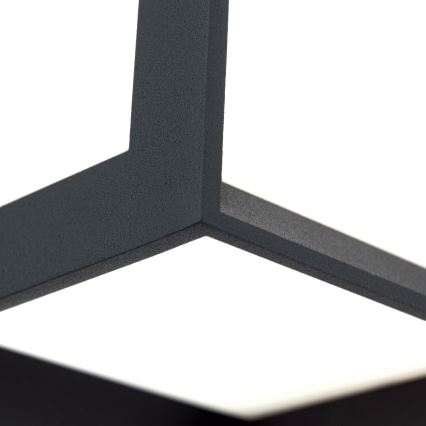 HENRY kültéri lámpatest 1xE27/15W/230V 16x16 cm IP44 antracit