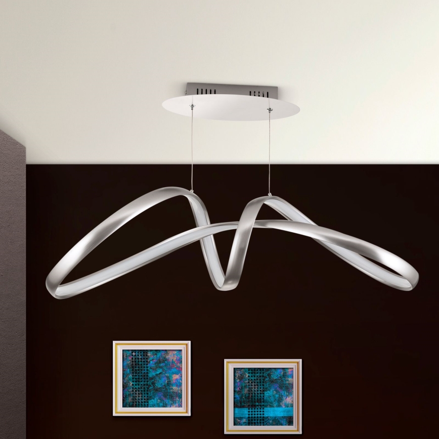 LED Fényerőszabályzós függeszték kábellel CIRCUS LED/36W/230V ezüst