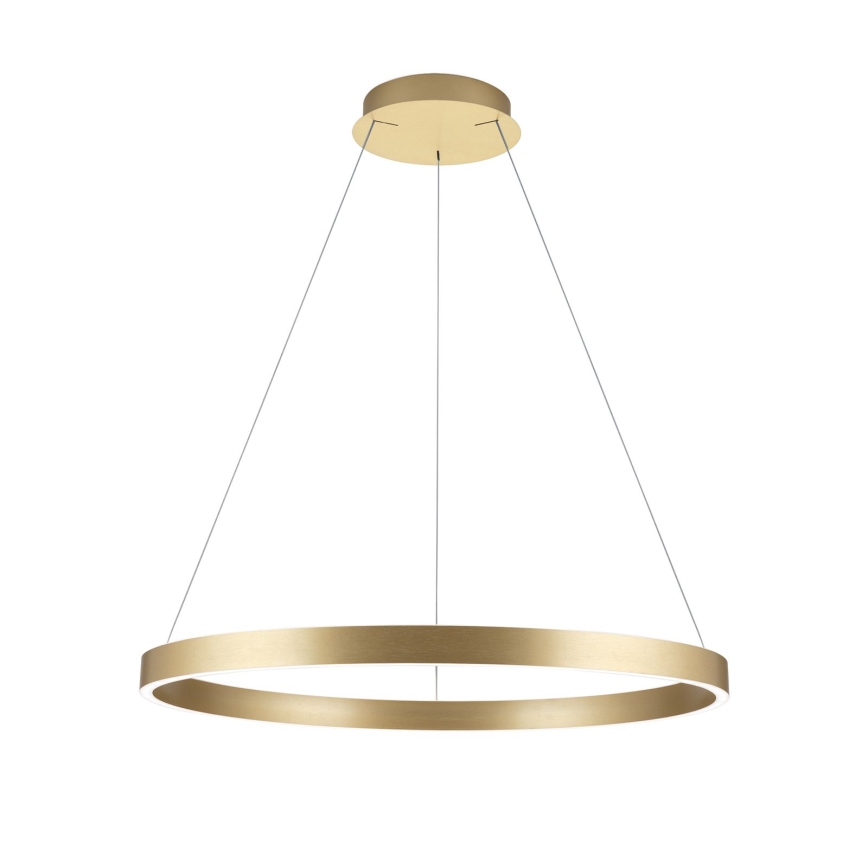LED dimmelhető, kábelre függesztett csillár KOLK LED/80W/230V 2700/3000/4000K átm. 80 cm arany