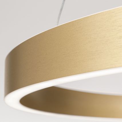 LED dimmelhető, kábelre függesztett csillár KOLK LED/80W/230V 2700/3000/4000K átm. 80 cm arany