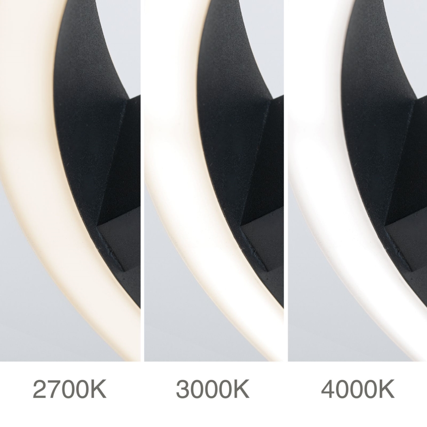 LED mennyezeti lámpatest KOLK LED/40W/230V 2700/3000/4000K Ø 40 cm fekete