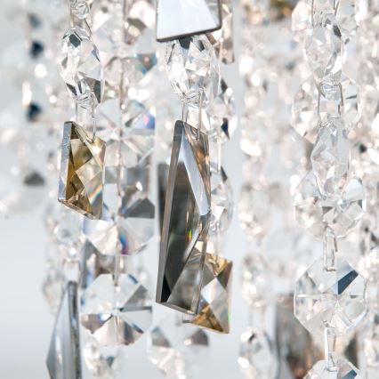 Kristály mennyezeti lámpa CRYSTALRIVER 21xG9/40W/230V fényezett króm