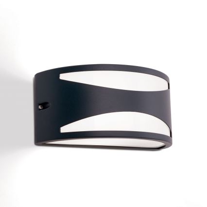 Kültéri fali lámpatest SHELL 1xE27/40W/230V IP54 antracit