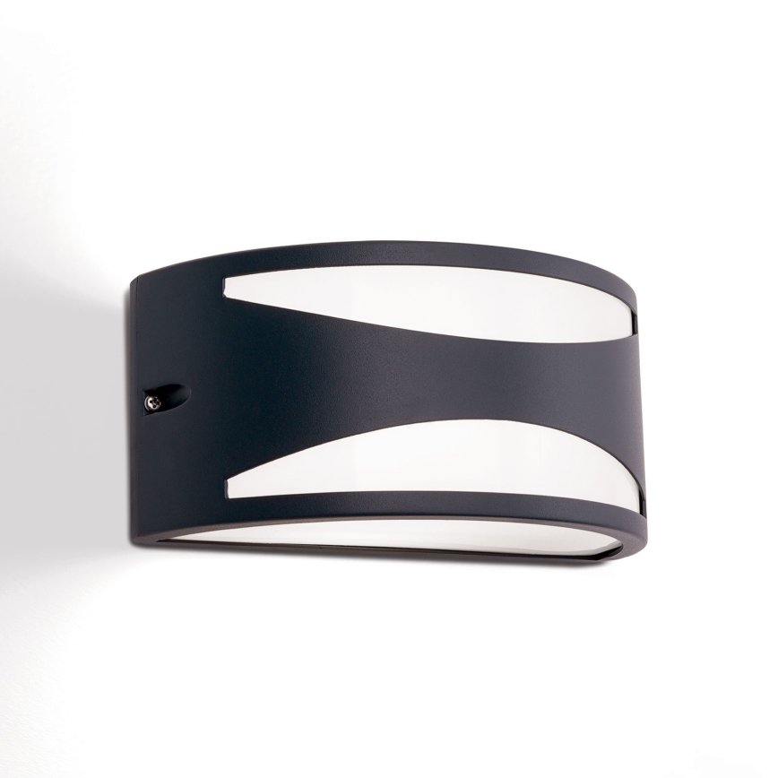 Kültéri fali lámpatest SHELL 1xE27/40W/230V IP54 antracit