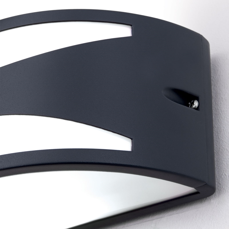 Kültéri fali lámpatest SHELL 1xE27/40W/230V IP54 antracit