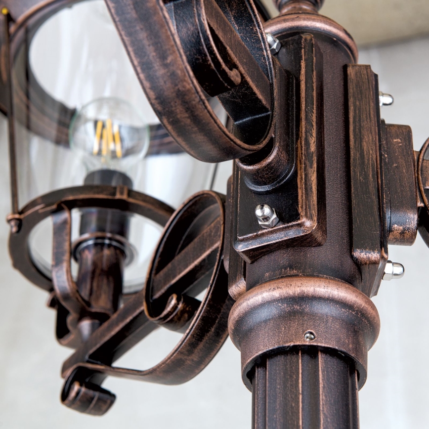 Kültéri lámpa KENZO 3xE27/100W/230V IP44 bronz/patinás