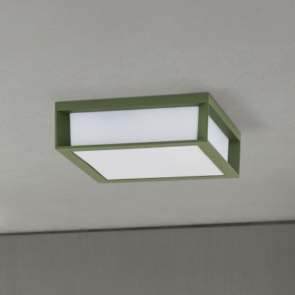 HENRY kültéri lámpa, 2×E27, 15 W, 230 V, 26×26 cm, IP44, zöld