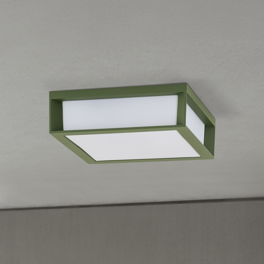 HENRY kültéri lámpa, 2×E27, 15 W, 230 V, 26×26 cm, IP44, zöld