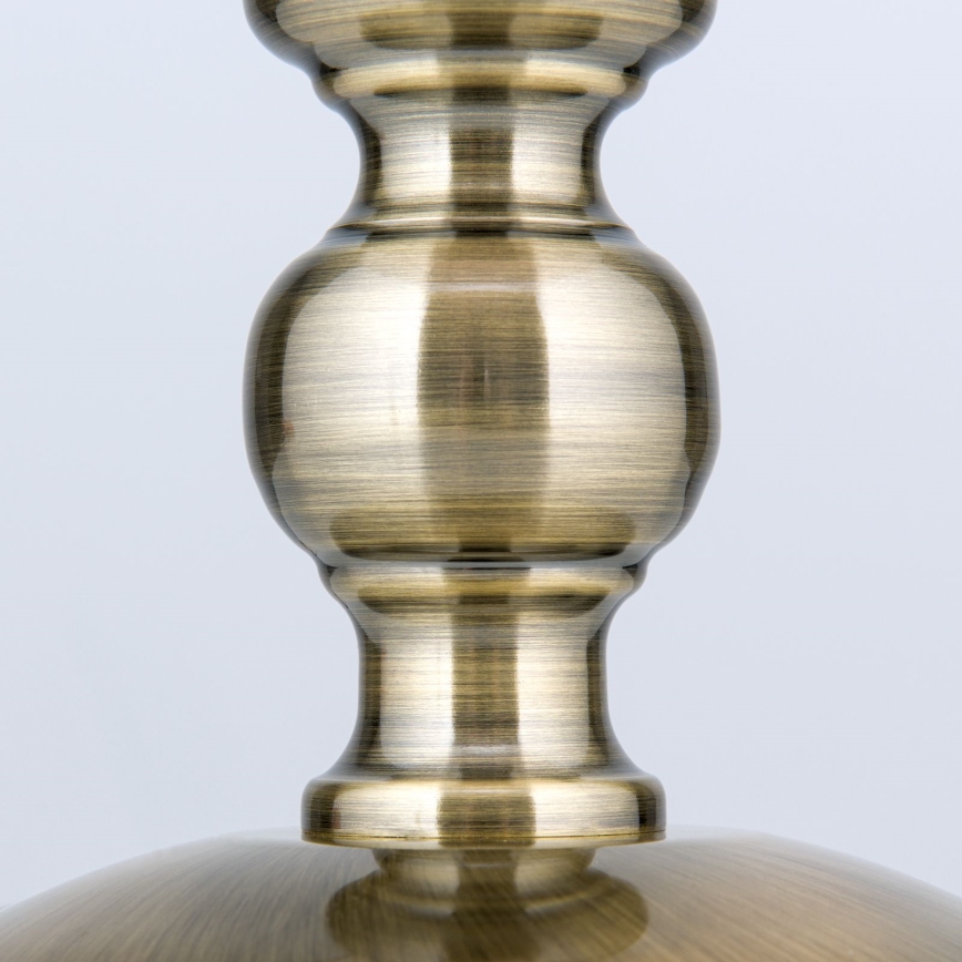 Asztali lámpa TONIA 1xE27/60W/230V átm. 30 cm fehér/bronz