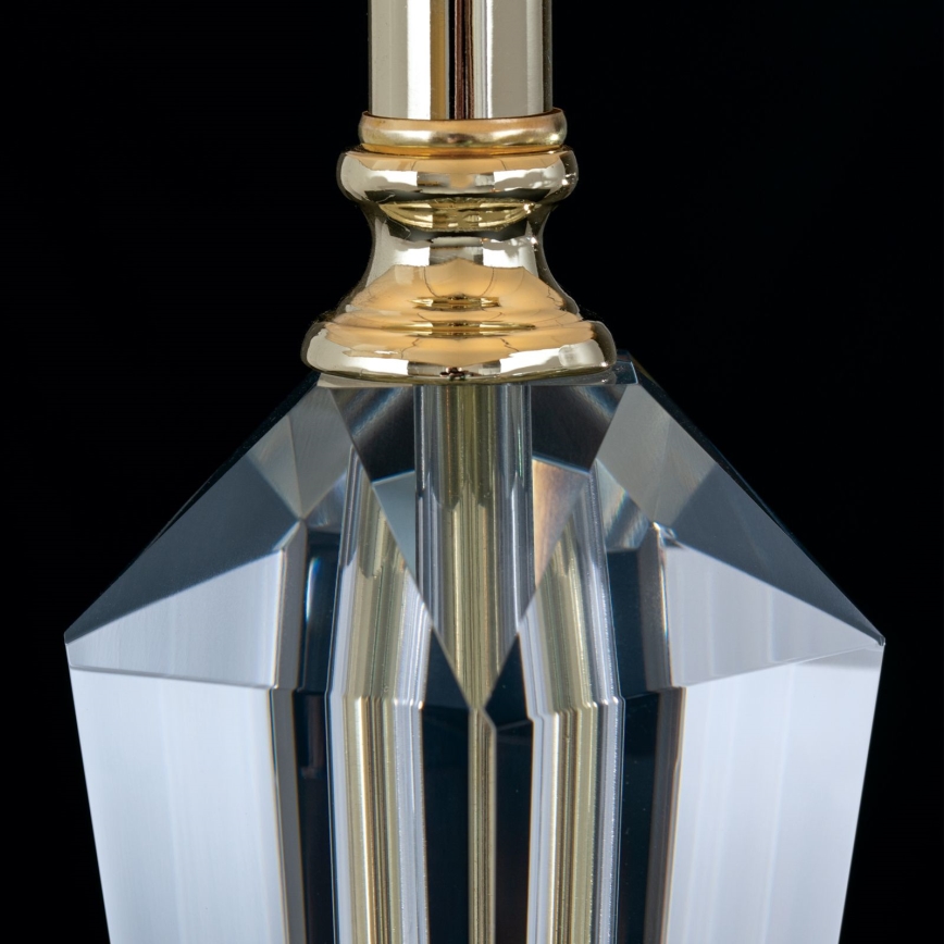 Kristály asztali lámpa VERONIQUE 1xE27/60W/230V krémes/átlátszó