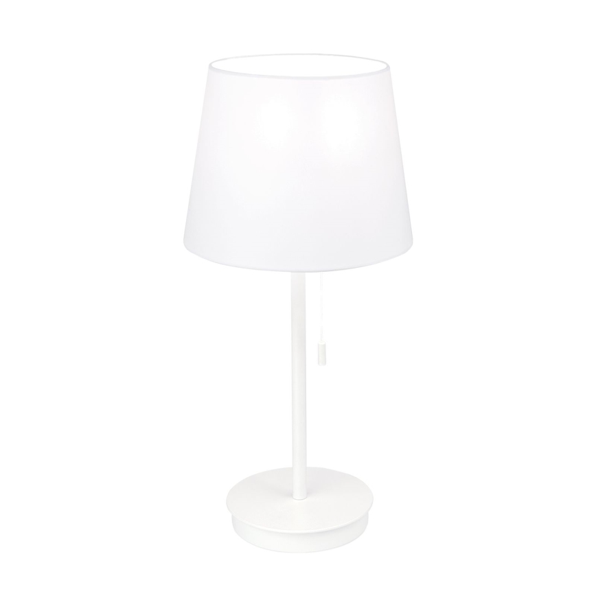 Asztali lámpa USB porttal LUDWIG 1xE27/40W/230V 50 cm fehér