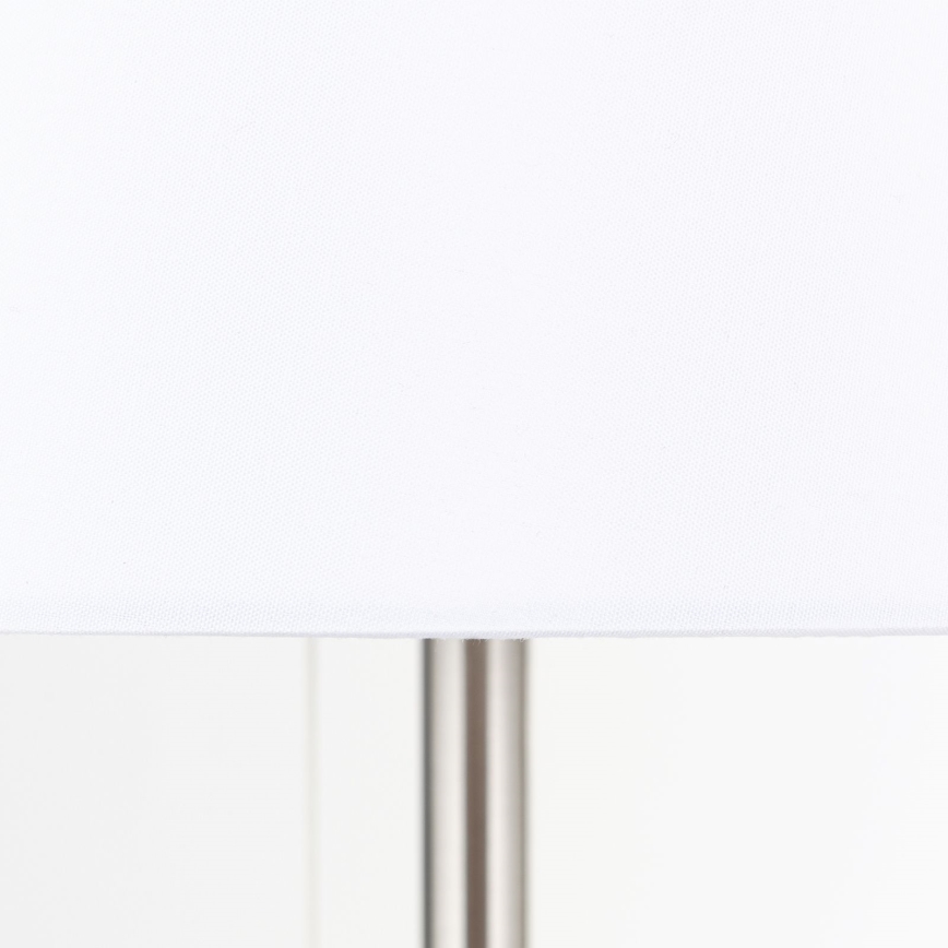 Asztali lámpa USB porttal LUDWIG 1xE27/40W/230V 50 cm fehér/matt króm