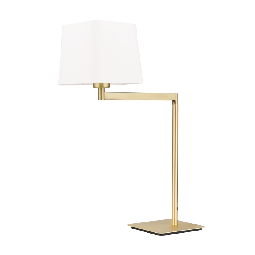 Asztali lámpa CARLTON 1xE27/40W/230V fehér/arany