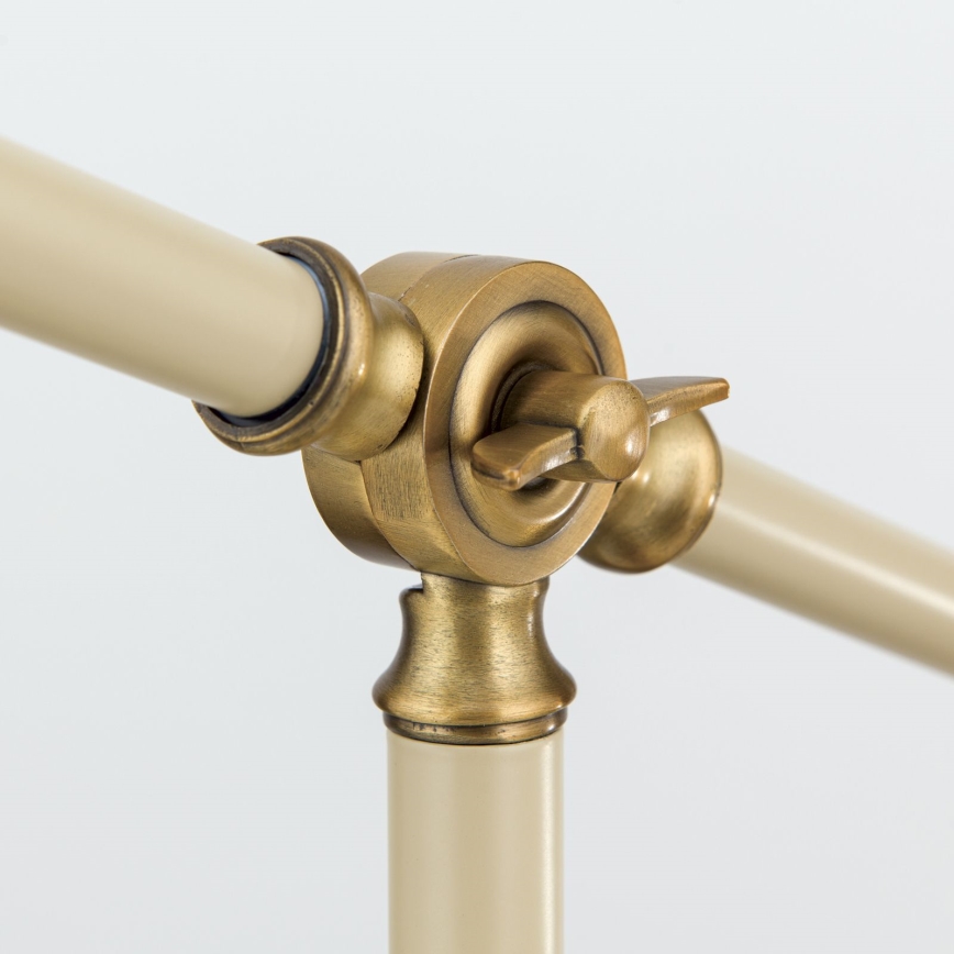 Asztali lámpa SCHILLER 1xE27/40W/230V krémes/bronz