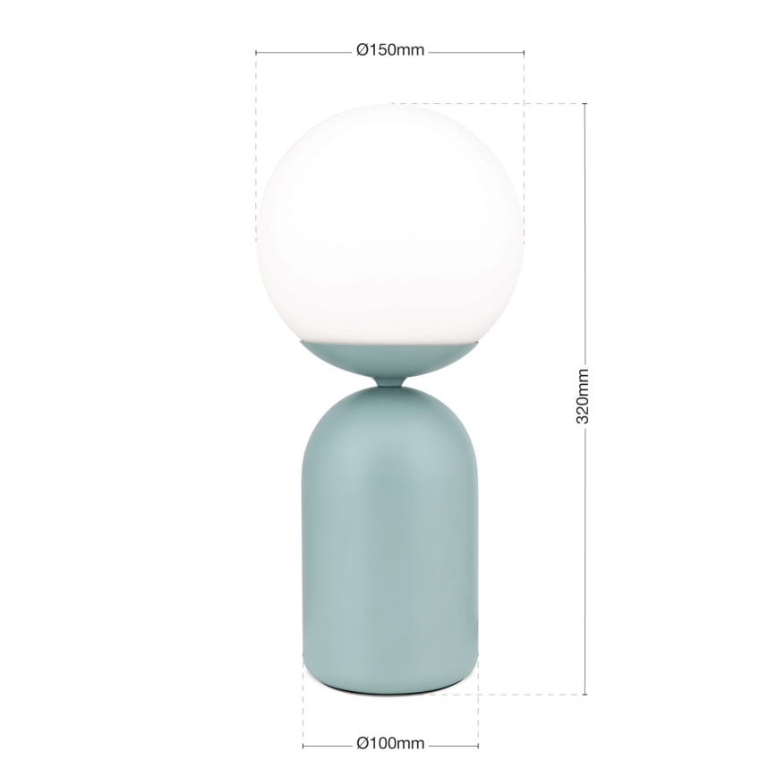 Asztali lámpa STANLEY 1xE14/25W/230V kerámia/menta