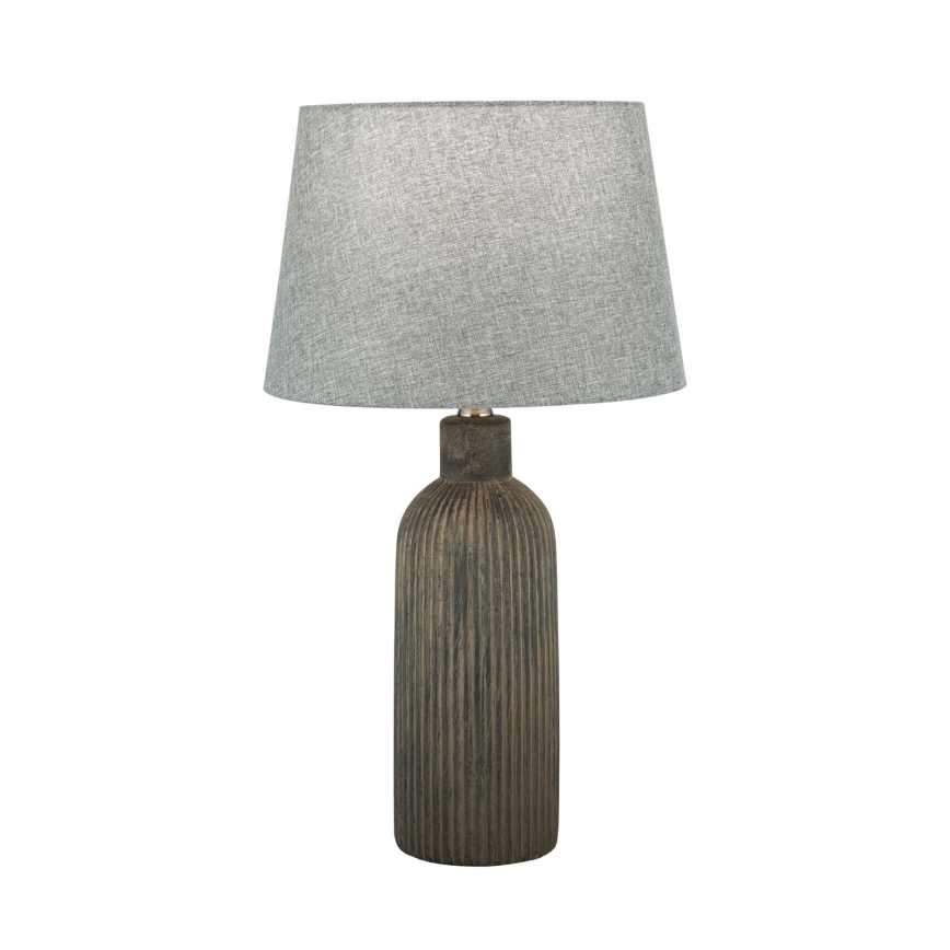 Asztali lámpa ORCHID 1xE27/40W/230V kerámia barna/szürke