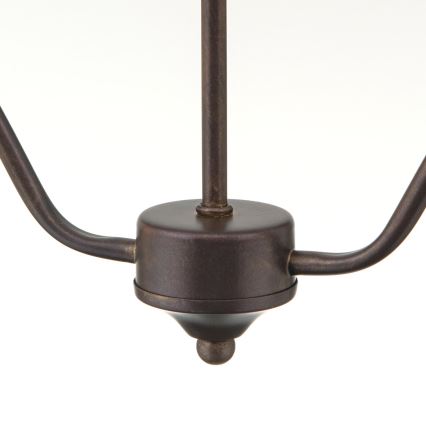 Láncos csillár RULA 2xE27/40W/230V fehér/bronz
