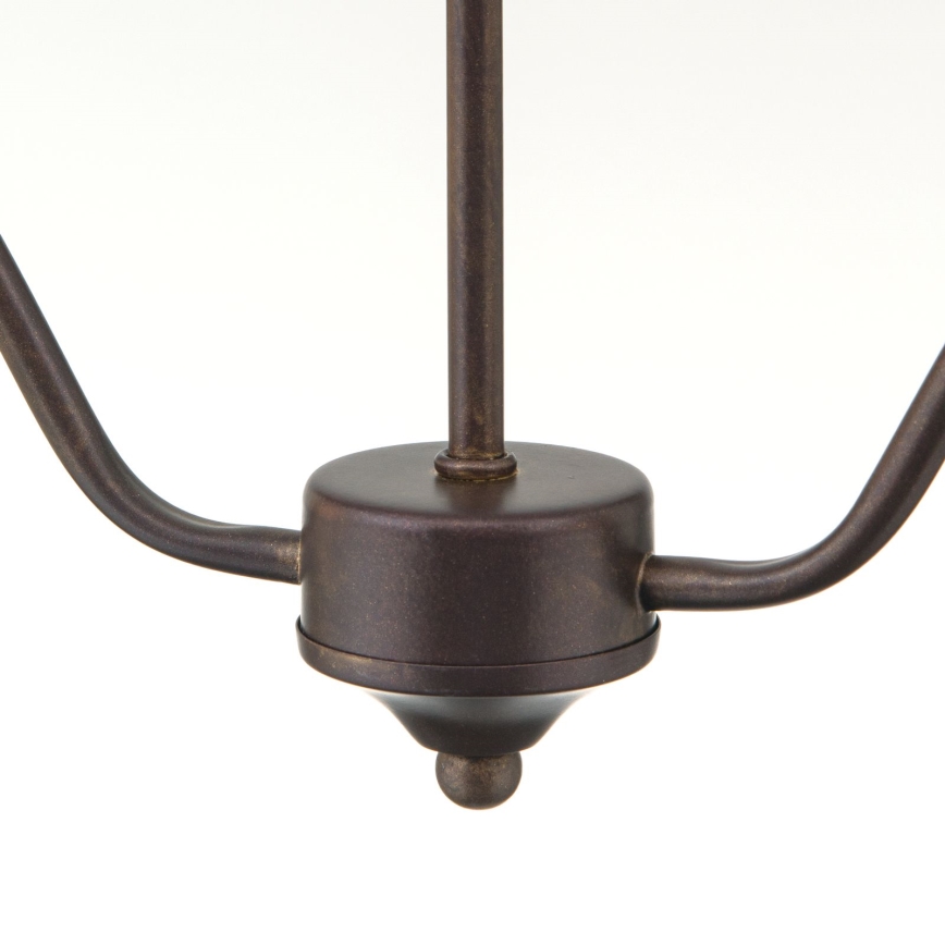 Láncos csillár RULA 2xE27/40W/230V fehér/bronz