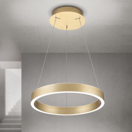 Fényerőszabályozható LED csillár kábelen KOLK LED/40W/230V 2700/3000/4000K átm. 40 cm arany