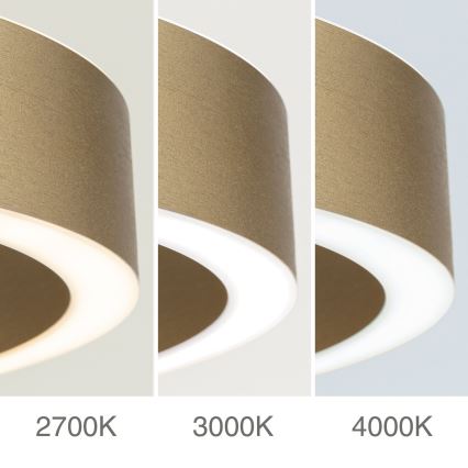 Fényerőszabályozható LED csillár kábelen KOLK LED/40W/230V 2700/3000/4000K átm. 40 cm arany