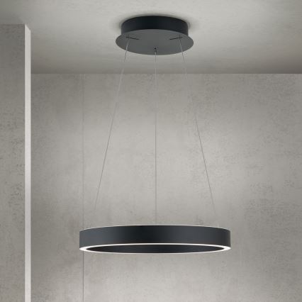 KOLK LED dimmelhető kábeles csillár LED/40W/230V 2700/3000/4000K Ø 40 cm fekete