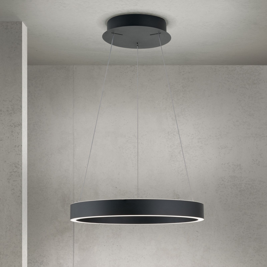 KOLK LED dimmelhető kábeles csillár LED/40W/230V 2700/3000/4000K Ø 40 cm fekete