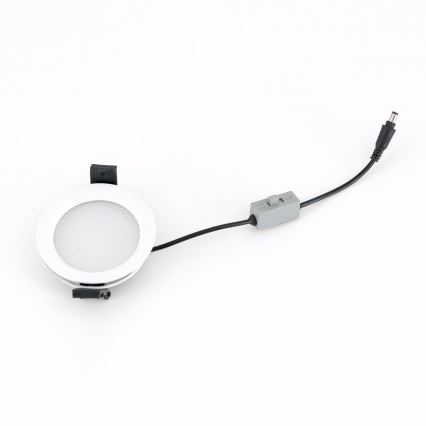 LED dimmelhető fürdőszobai süllyesztett mennyezeti lámpa OFFICE LED/25W/230V 3000/4000/6000K átm. 17 cm UGR19 IP44 fehér