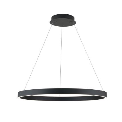 LED dimmelhető kábelen függesztett csillár KOLK LED/80W/230V 2700/3000/4000K átm. 80 cm fekete