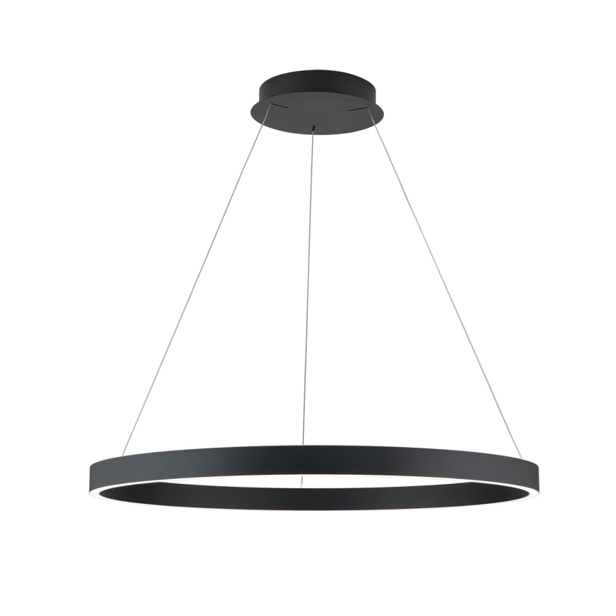 LED dimmelhető kábelen függesztett csillár KOLK LED/80W/230V 2700/3000/4000K átm. 80 cm fekete