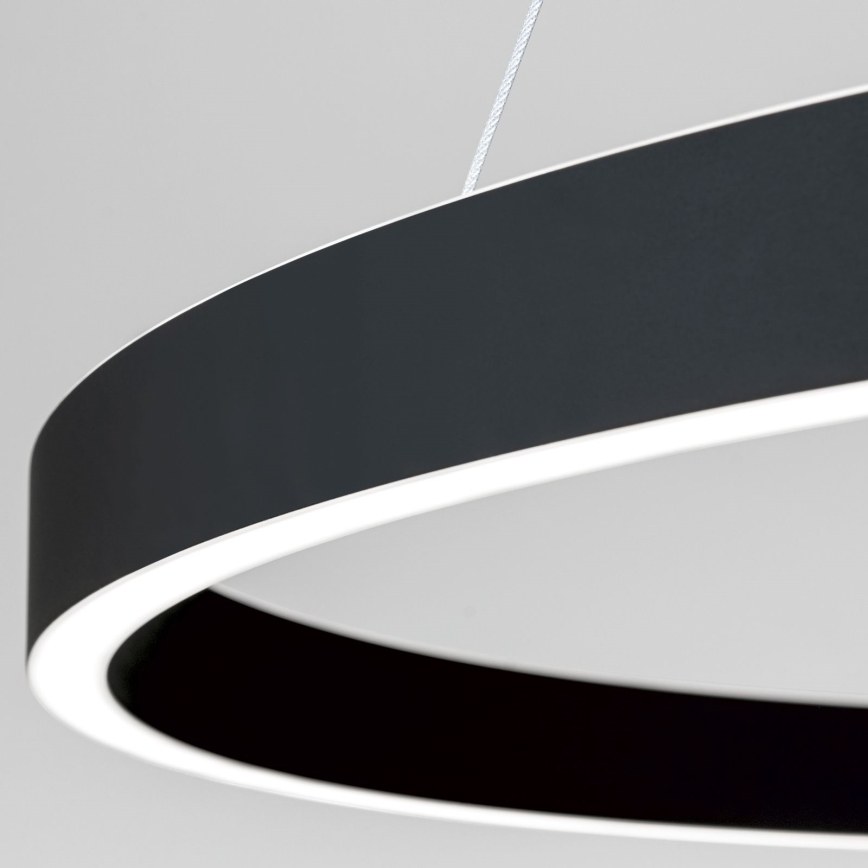 LED dimmelhető kábelen függesztett csillár KOLK LED/80W/230V 2700/3000/4000K átm. 80 cm fekete