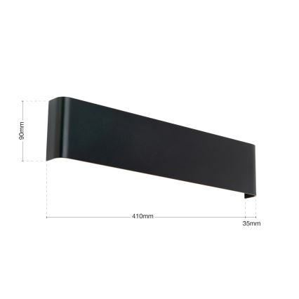 LED fali lámpatest ACCENT LED/14W/230V fekete