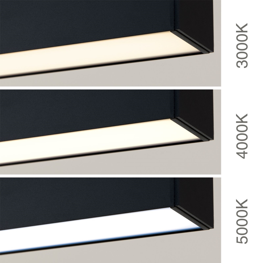 LED mennyezeti/függesztett lámpatest 2 az 1-ben PALKKI LED/38W/230V 3000/4000/5000K fekete