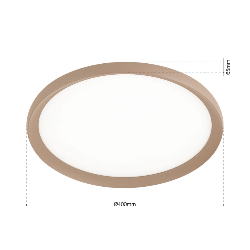 LED mennyezeti lámpatest KANT LED/30W/230V 2700/3000/4000K átm. 40 cm bézs