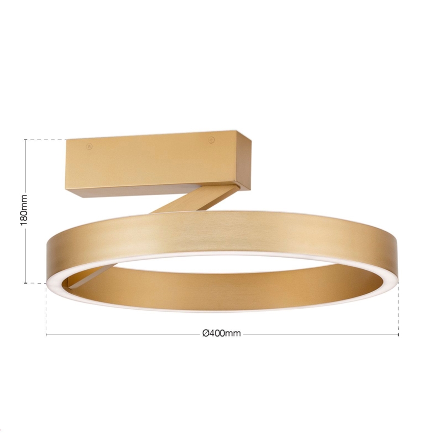 LED mennyezeti lámpatest KOLK LED/40W/230V 2700/3000/4000K átm. 40 cm arany