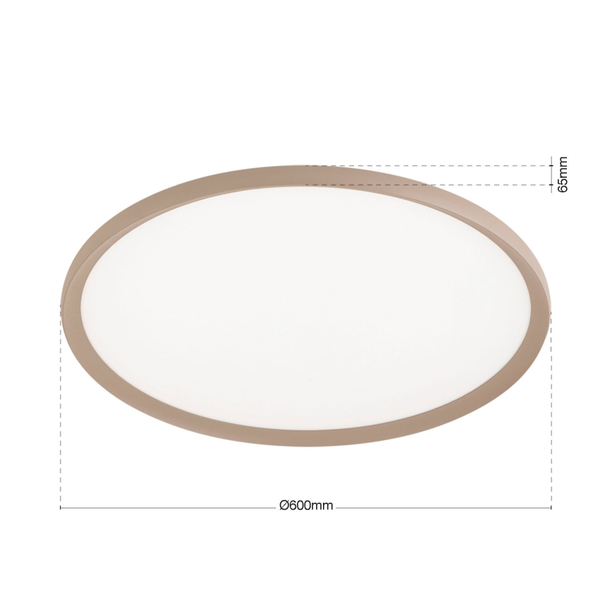 LED mennyezeti lámpatest KANT LED/50W/230V 2700/3000/4000K átm. 60 cm bézs