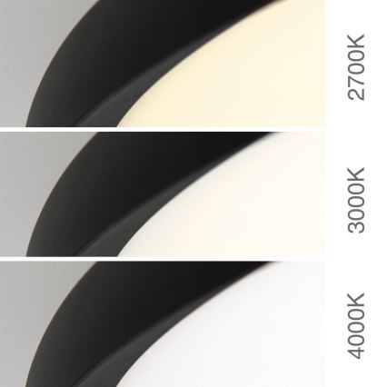 LED mennyezeti lámpa KANT, 66 W, 230 V, 2700/3000/4000 K, átm. 80 cm, fekete