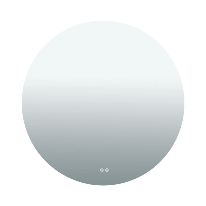 LED fürdőszobai fűtött fali tükör háttérvilágítással FOCUS LED/27W/230V 3000/4200/6000K Ø 80 cm IP44