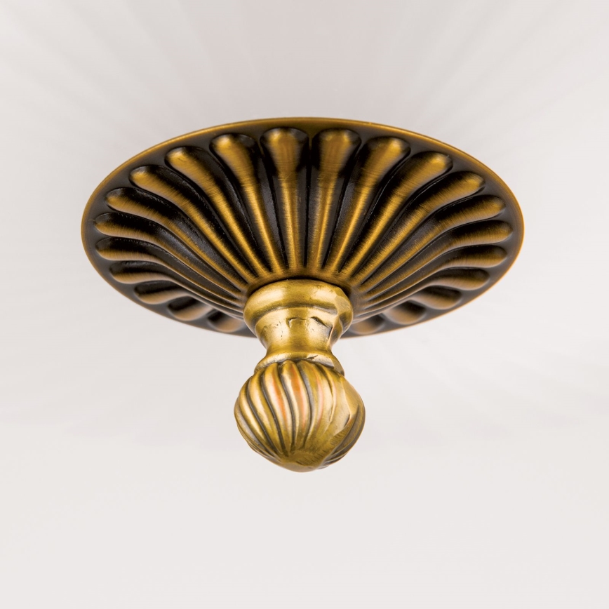 Csillár láncon ROCCA 9xE27/60W/230V átm. 75 cm bronz/fehér