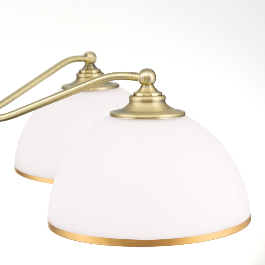 Csillár láncon OLD LAMP 5xE27/40W/230V átm. 75 cm fehér/réz