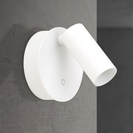 LED dimmelhető, újratölthető érintésvezérlésű fali spotlámpa LUXY LED/1W/5V 2200 mAh 2700/3000/4000K fehér