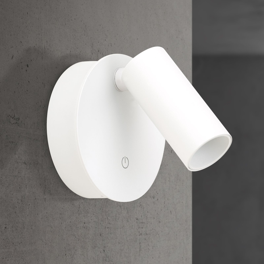 LED dimmelhető, újratölthető érintésvezérlésű fali spotlámpa LUXY LED/1W/5V 2200 mAh 2700/3000/4000K fehér