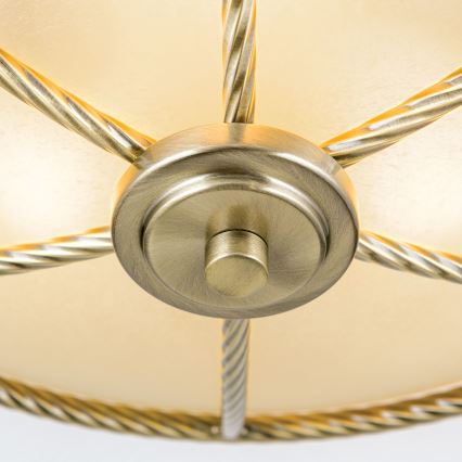 Mennyezeti lámpa MAURO 3xE27/60W/230V átm. 42 cm bronz