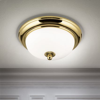 Mennyezeti lámpatest EMPIRA 2xE14/40W/230V, átm. 26,5 cm, arany